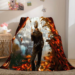 Anime Jujutsu Kaisen Flannel Throw Cosplay Blanket (Online Order Only)