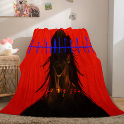 Anime Jujutsu Kaisen Flannel Throw Cosplay Blanket (Online Order Only)