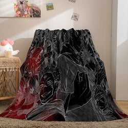 Anime Jujutsu Kaisen Flannel Throw Cosplay Blanket (Online Order Only)