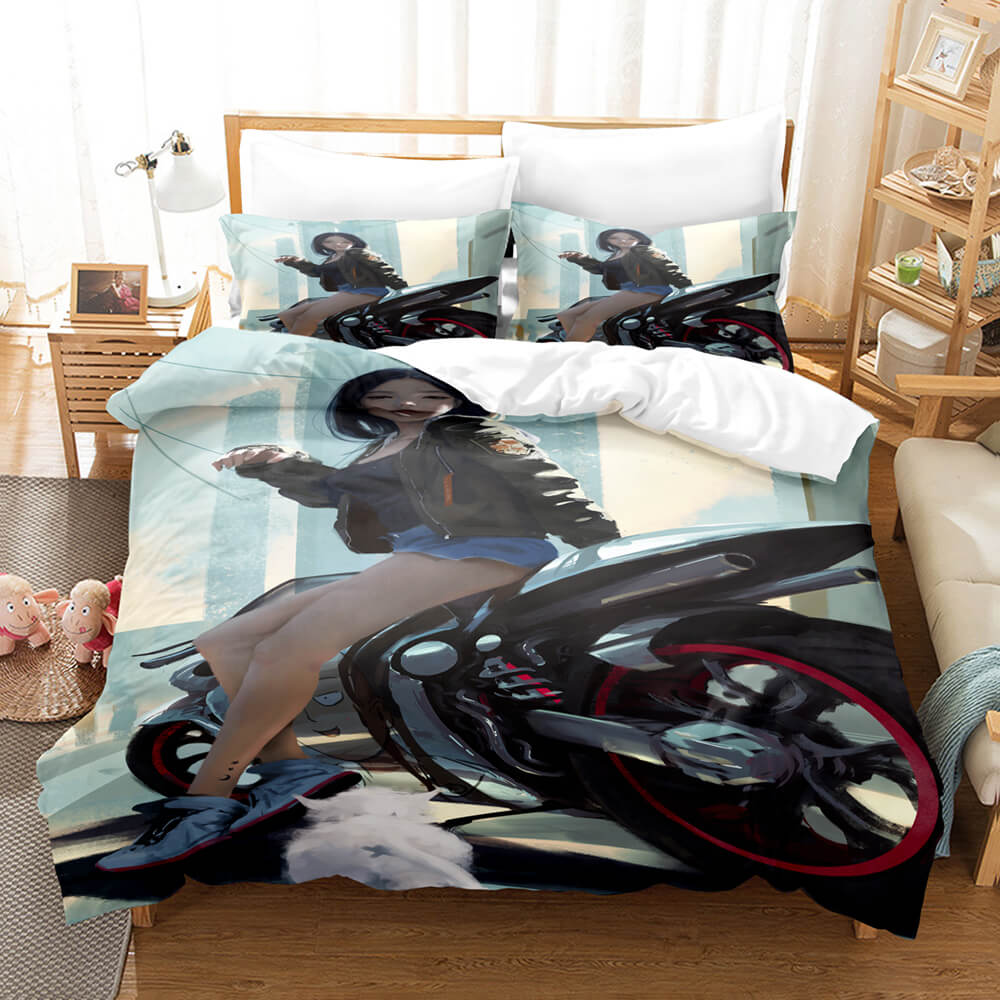 Anime Kizuna AI Cosplay Bedding Set Quilt Covers Without Filler (Online Order Only)