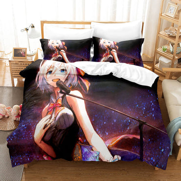 Anime Kizuna AI Cosplay Bedding Set Quilt Covers Without Filler (Online Order Only)