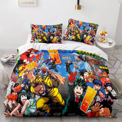 Anime My Hero Academia Bedding Set Cosplay Quilt Cover Without Filler (Online Order Only)