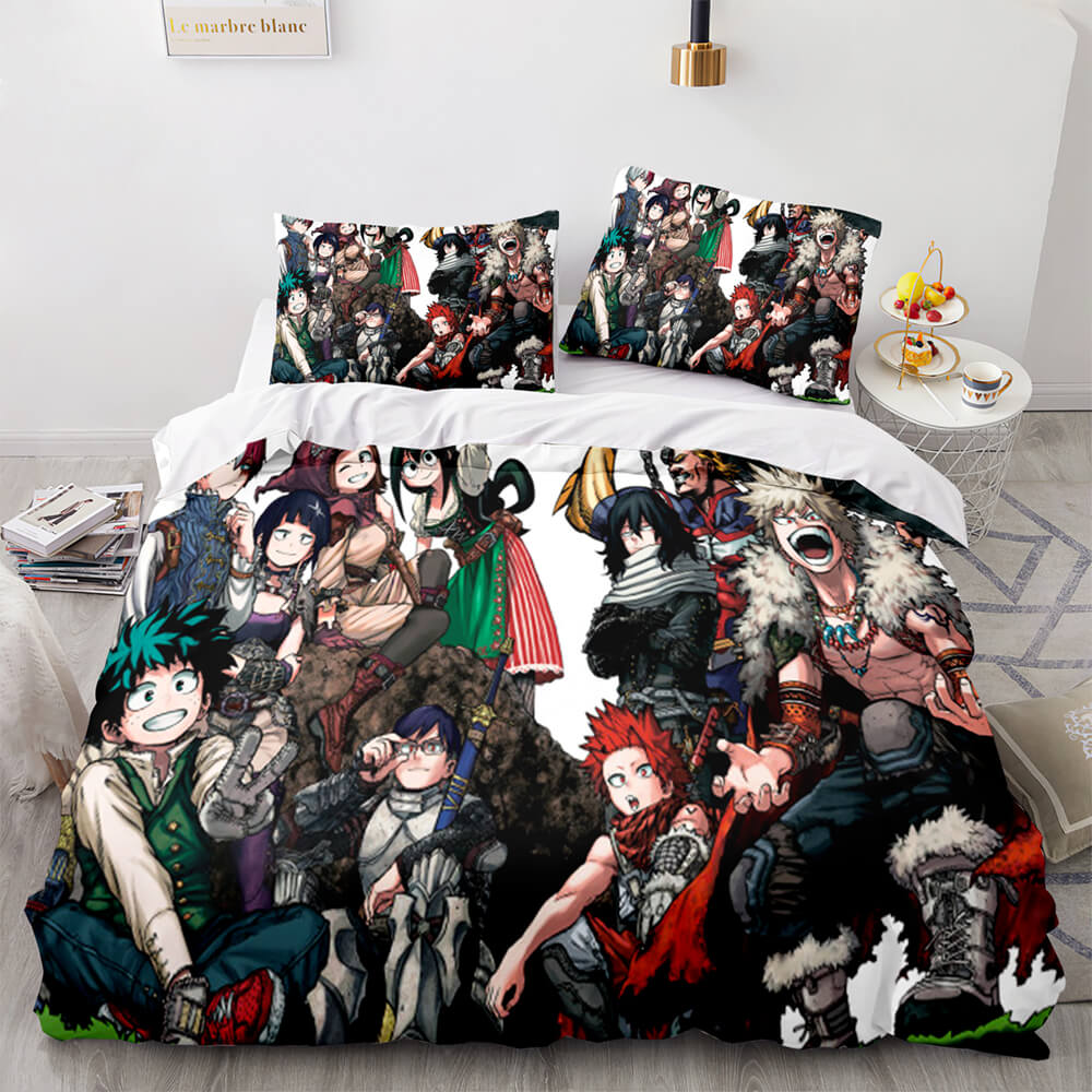Anime My Hero Academia Bedding Set Cosplay Quilt Cover Without Filler (Online Order Only)