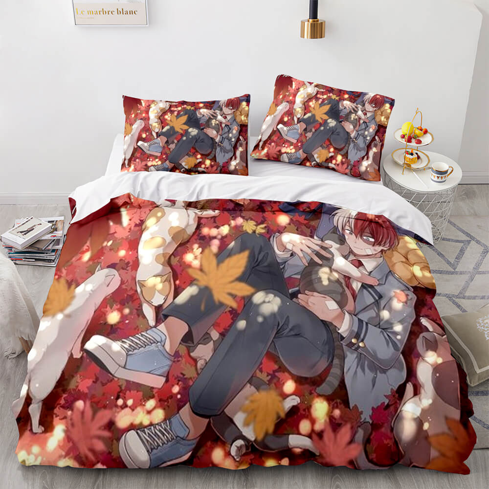 Anime My Hero Academia Bedding Set Cosplay Quilt Cover Without Filler (Online Order Only)