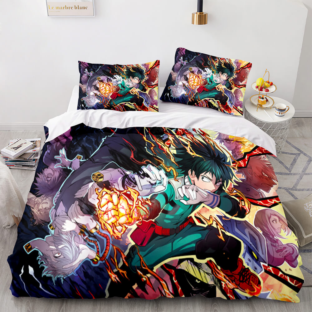 Anime My Hero Academia Bedding Set Cosplay Quilt Cover Without Filler (Online Order Only)