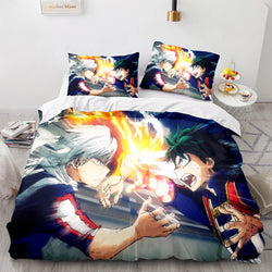 Anime My Hero Academia Bedding Set Cosplay Quilt Cover Without Filler (Online Order Only)