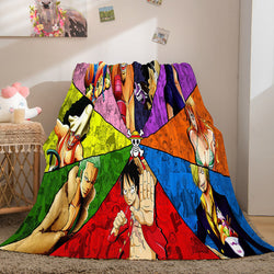 Anime ONE PIECE Cosplay Flannel Blanket Fleece Throw Blanket Sets (Online Order Only)