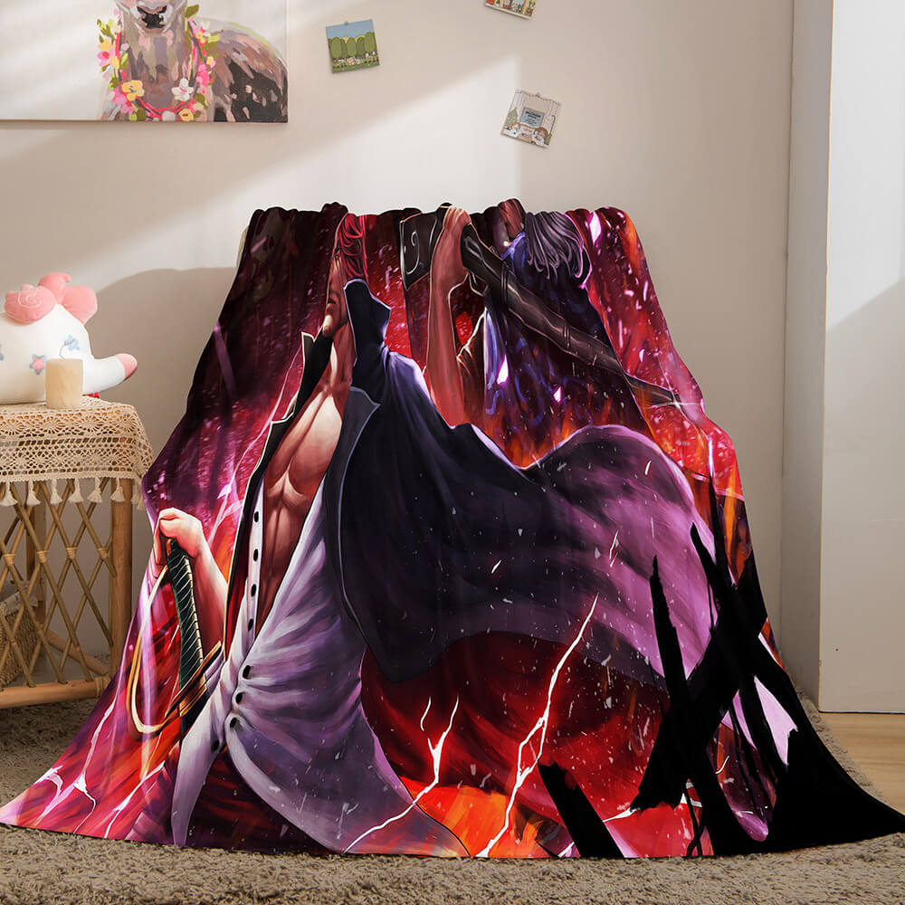 Anime ONE PIECE Cosplay Flannel Blanket Fleece Throw Blanket Sets (Online Order Only)