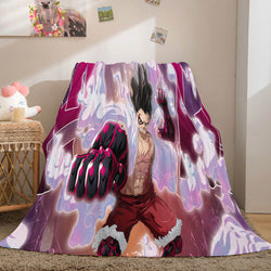 Anime ONE PIECE Cosplay Flannel Blanket Fleece Throw Blanket Sets (Online Order Only)