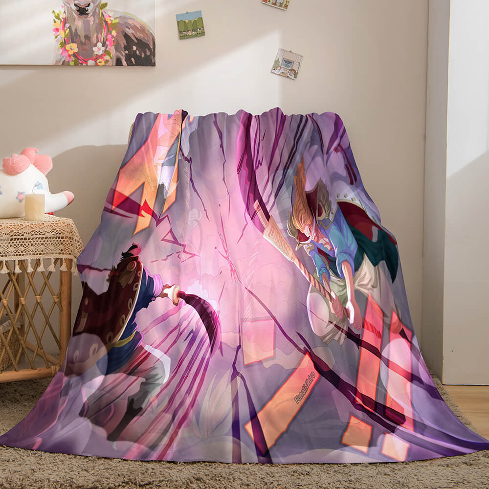 Anime ONE PIECE Cosplay Flannel Blanket Fleece Throw Blanket Sets (Online Order Only)