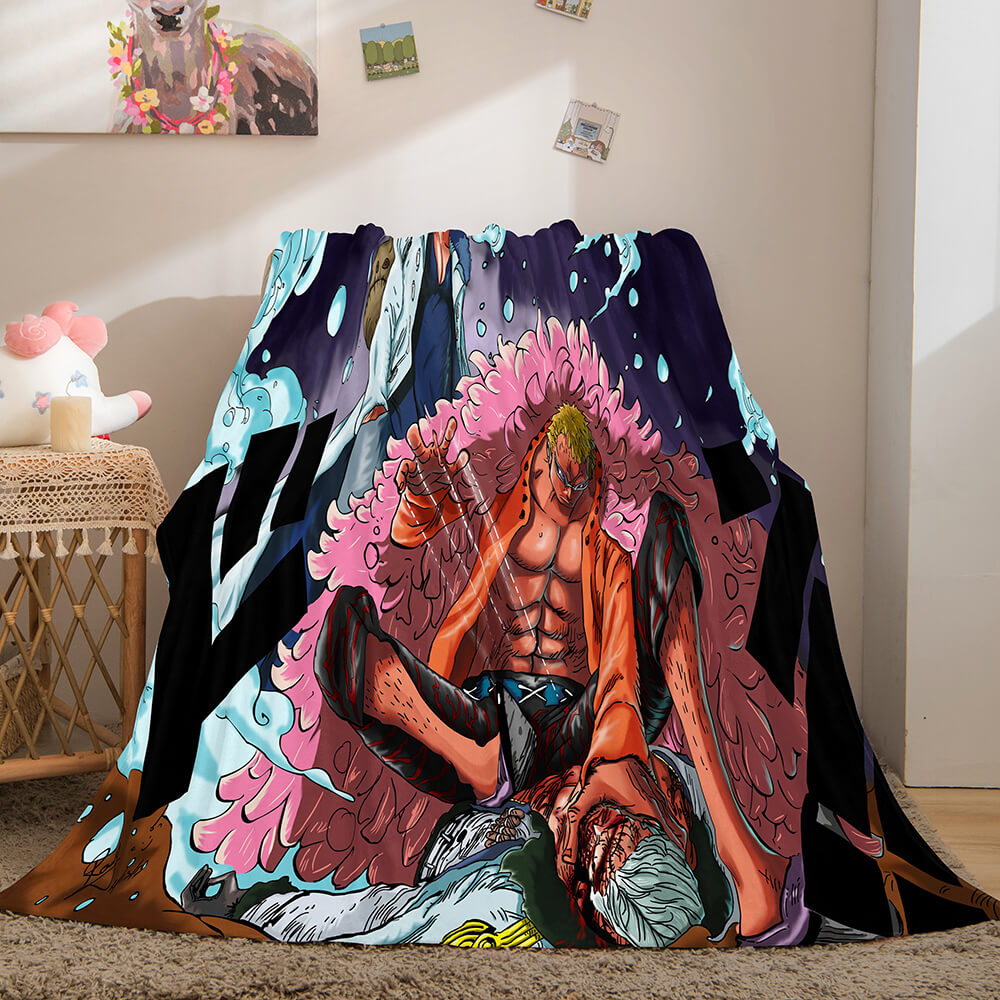 Anime ONE PIECE Cosplay Flannel Blanket Fleece Throw Blanket Sets (Online Order Only)