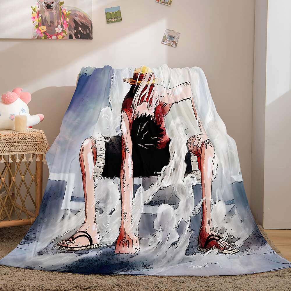 Anime ONE PIECE Cosplay Flannel Blanket Fleece Throw Blanket Sets (Online Order Only)