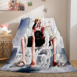 Anime ONE PIECE Cosplay Flannel Blanket Fleece Throw Blanket Sets (Online Order Only)