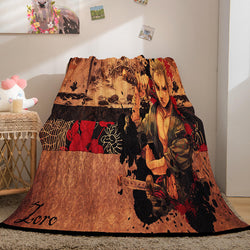 Anime ONE PIECE Cosplay Flannel Blanket Fleece Throw Blanket Sets (Online Order Only)