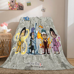 Anime ONE PIECE Cosplay Soft Flannel Fleece Throw Blanket Bedding Sets (Online Order Only)