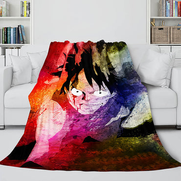 Anime ONE PIECE Throw Flannel Fleece Blanket Soft Cozy Bedding Sets (Online Order Only)