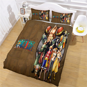 Anime One Piece Bedding Set Cosplay Quilt Cover Without Filler (Online Order Only)