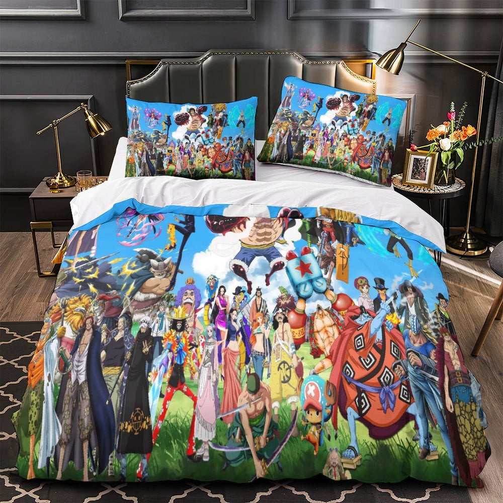 Anime One Piece Bedding Set Duvet Cover Without Filler (Online Order Only)