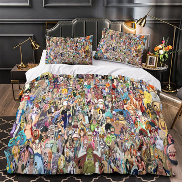 Anime One Piece Bedding Set Duvet Cover Without Filler (Online Order Only)