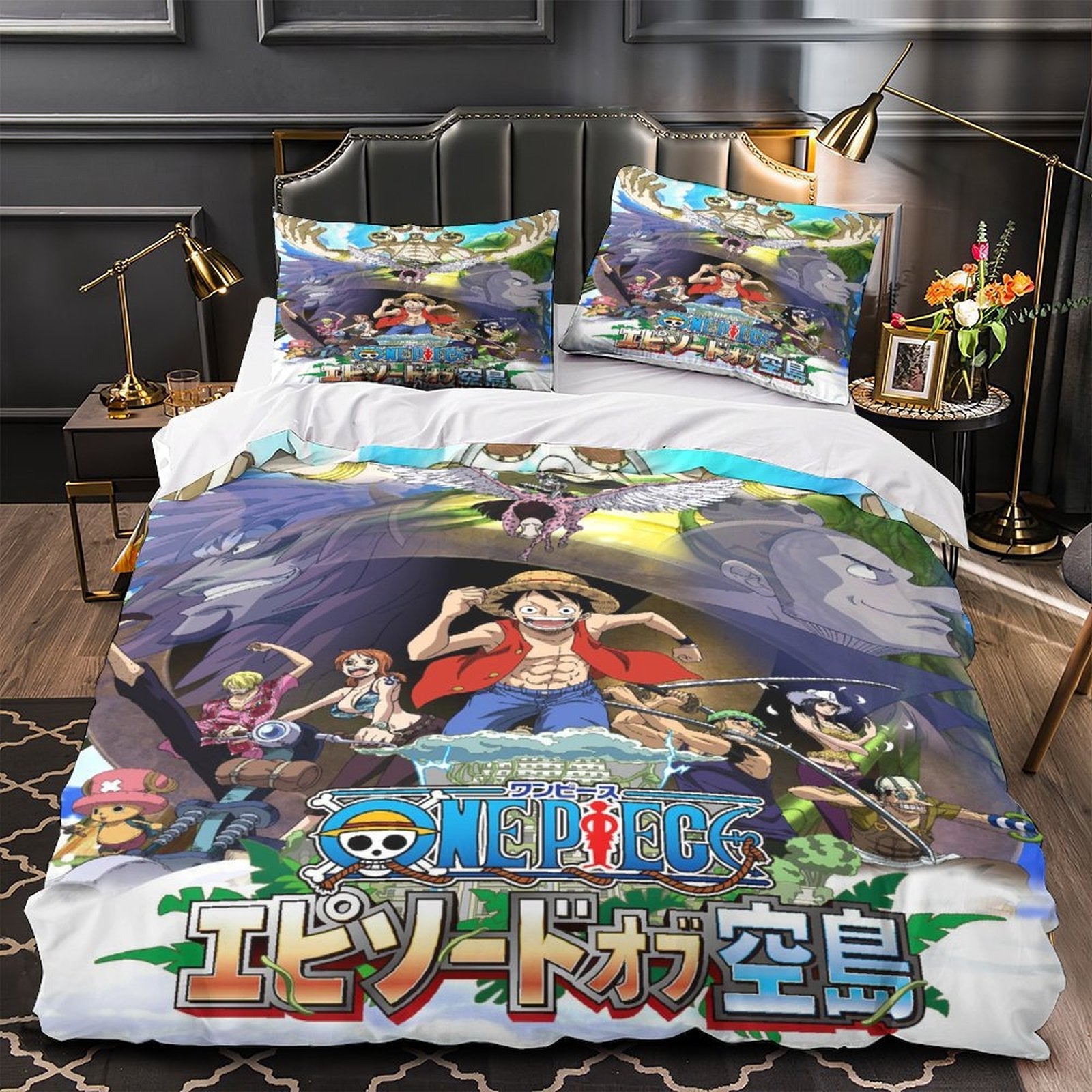 Anime One Piece Bedding Set Kids Duvet Cover Without Filler (Online Order Only)