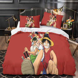Anime One Piece Bedding Set Kids Duvet Cover Without Filler (Online Order Only)