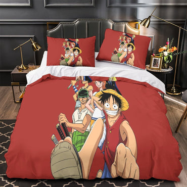 Anime One Piece Bedding Set Kids Duvet Cover Without Filler (Online Order Only)