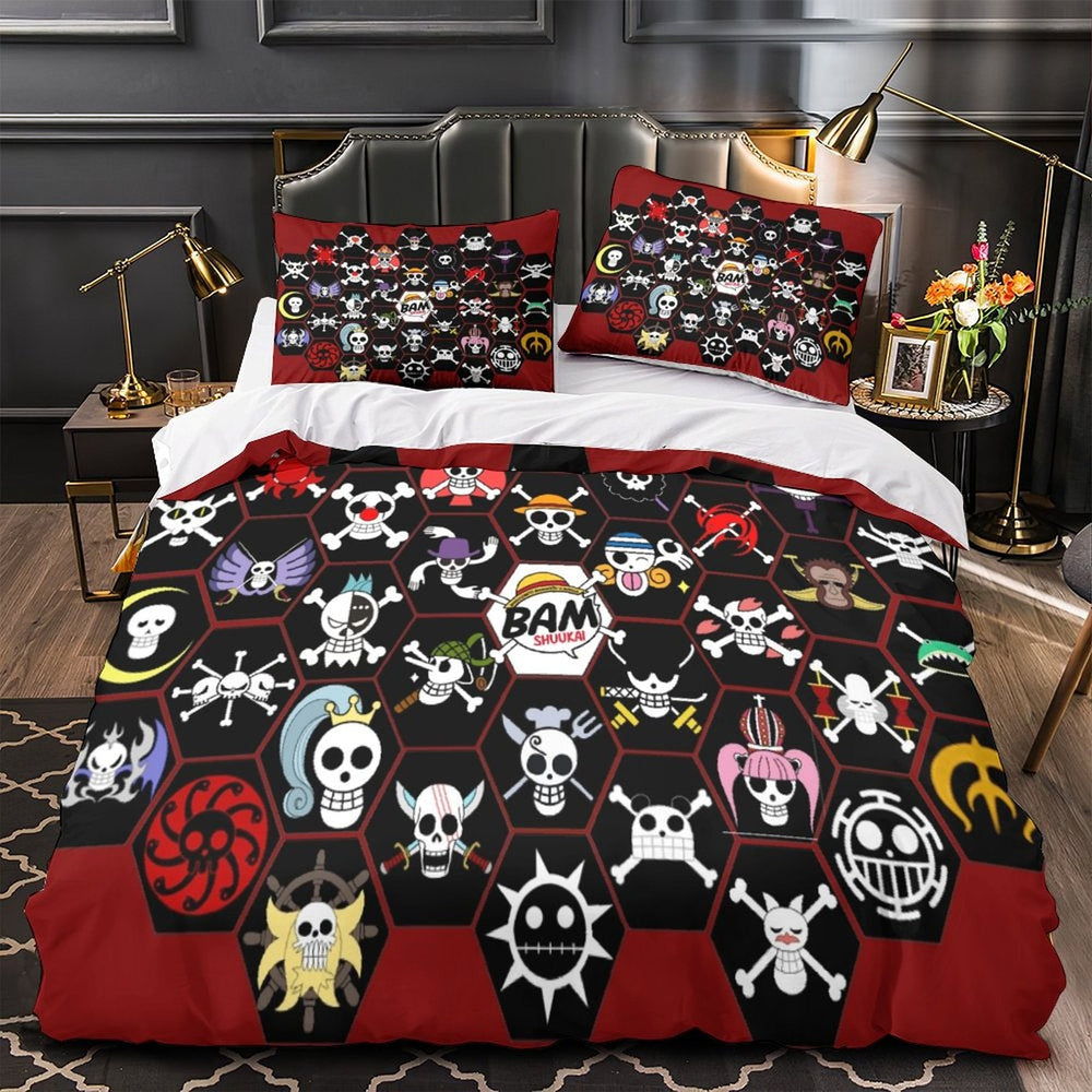 Anime One Piece Bedding Set Kids Duvet Cover Without Filler (Online Order Only)