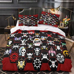 Anime One Piece Bedding Set Kids Duvet Cover Without Filler (Online Order Only)