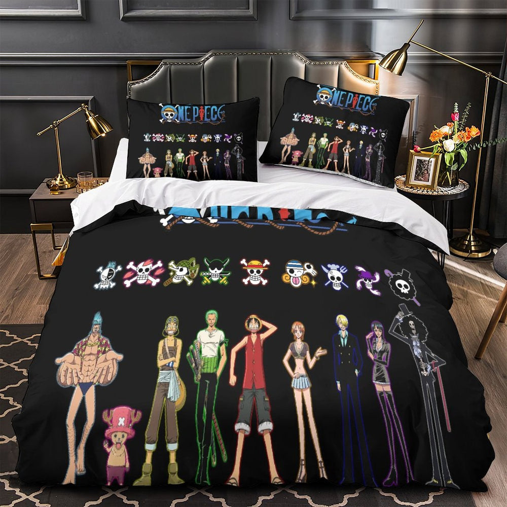 Anime One Piece Bedding Set Kids Duvet Cover Without Filler (Online Order Only)