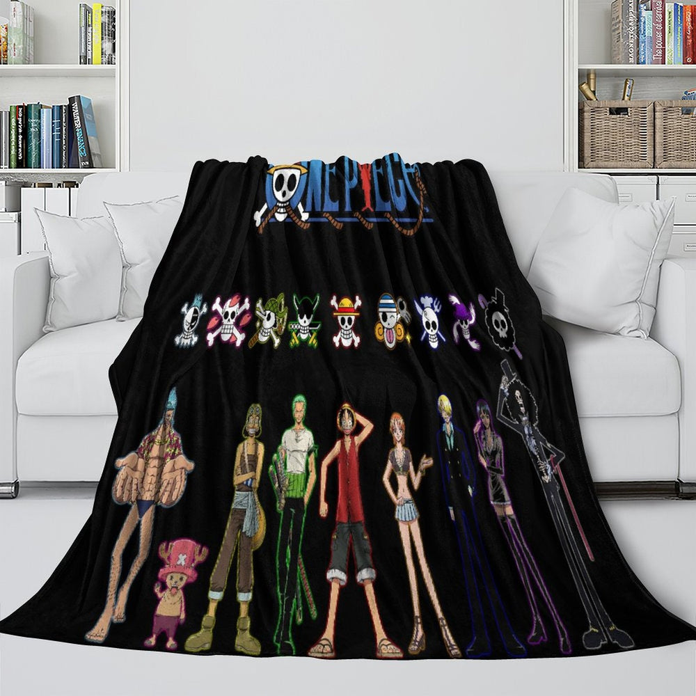 Anime One Piece Blanket Flannel Fleece Kids Throw Room Decoration (Online Order Only)
