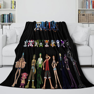 Anime One Piece Blanket Flannel Fleece Kids Throw Room Decoration (Online Order Only)