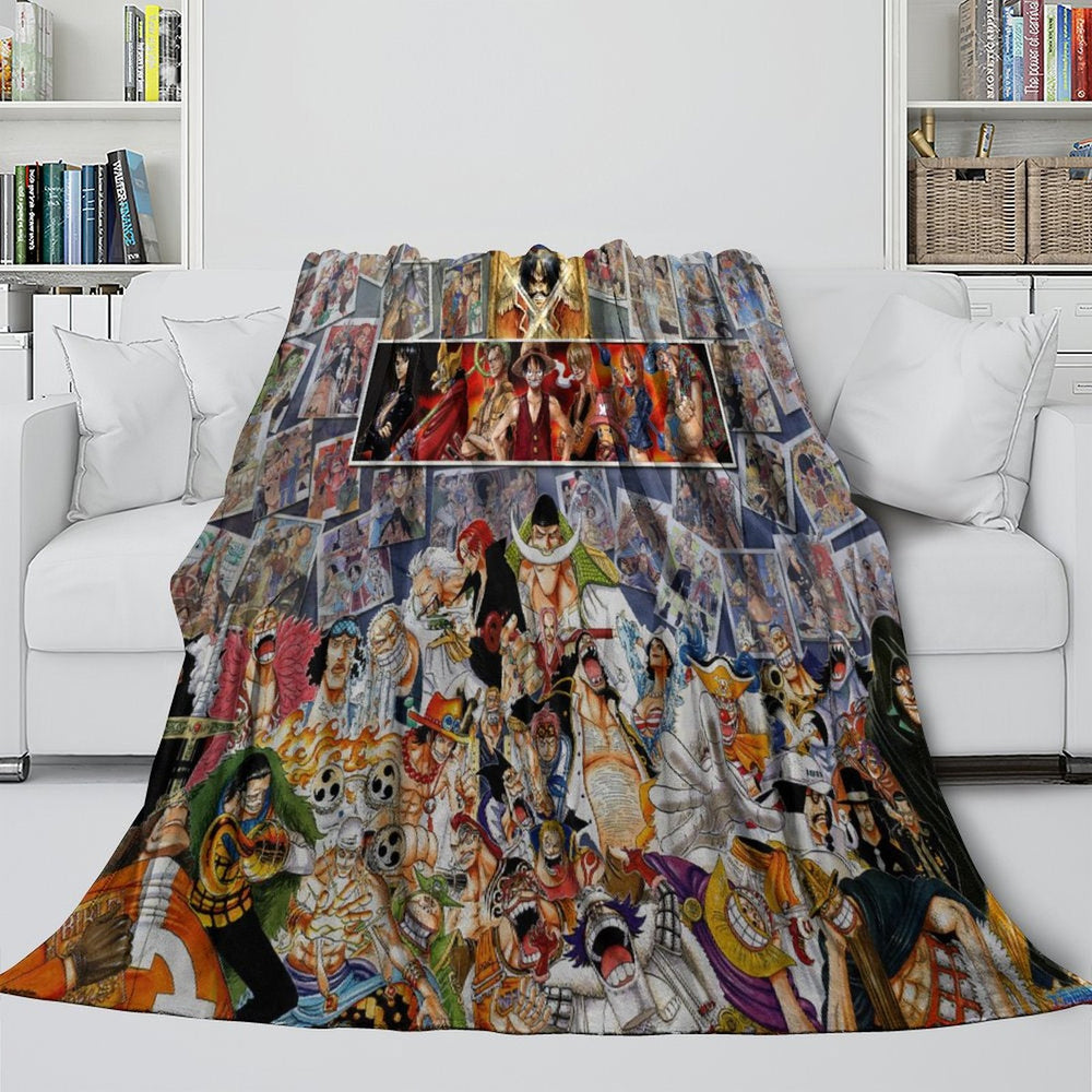Anime One Piece Blanket Flannel Fleece Kids Throw Room Decoration (Online Order Only)