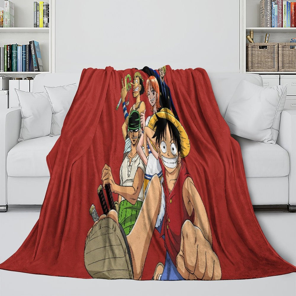 Anime One Piece Blanket Flannel Fleece Kids Throw Room Decoration (Online Order Only)