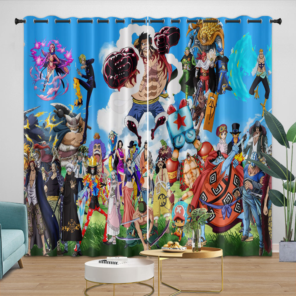 Anime One Piece Curtains Kids Blackout Window Drapes (Online Order Only)