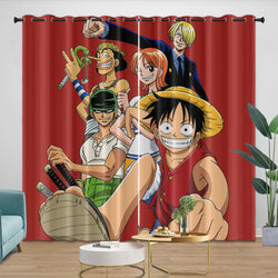 Anime One Piece Curtains Kids Blackout Window Drapes (Online Order Only)