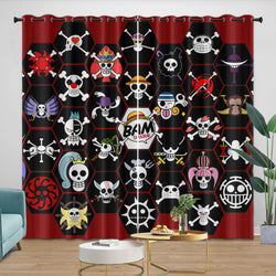 Anime One Piece Curtains Pattern Blackout Window Drapes (Online Order Only)