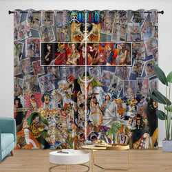 Anime One Piece Curtains Pattern Blackout Window Drapes (Online Order Only)