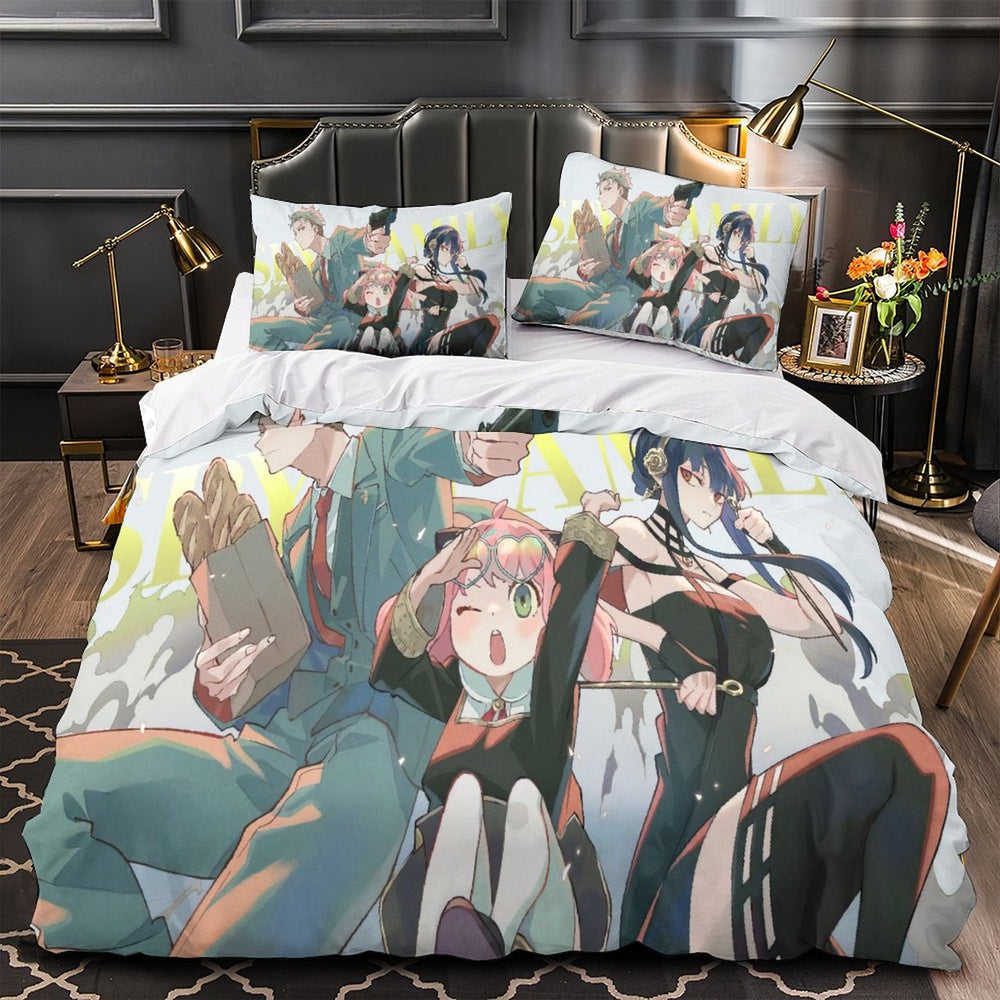 Anime Spy X Family Bedding Set Kids Duvet Cover Without Filler (Online Order Only)