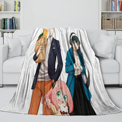 Anime Spy X Family Blanket Flannel Fleece Kids Throw Room Decoration (Online Order Only)