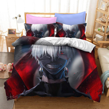Anime Tokyo Ghoul Cosplay Bedding Set Quilt Cover (Online Order Only)