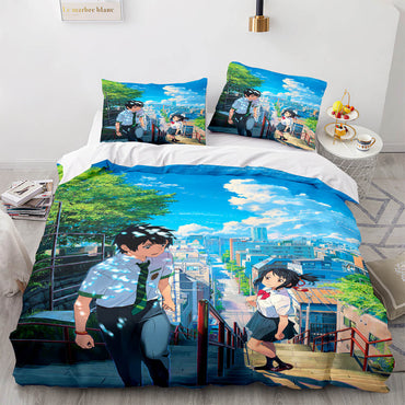 Anime Your Name Pattern Bedding Sets Quilt Covers (Online Order Only)
