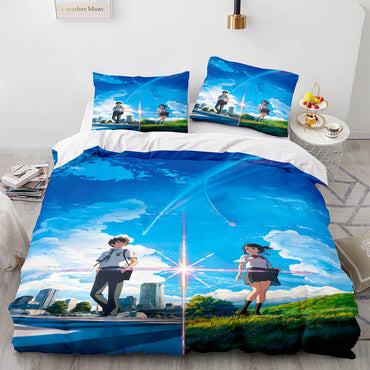 Anime Your Name Pattern Bedding Sets Quilt Covers (Online Order Only)