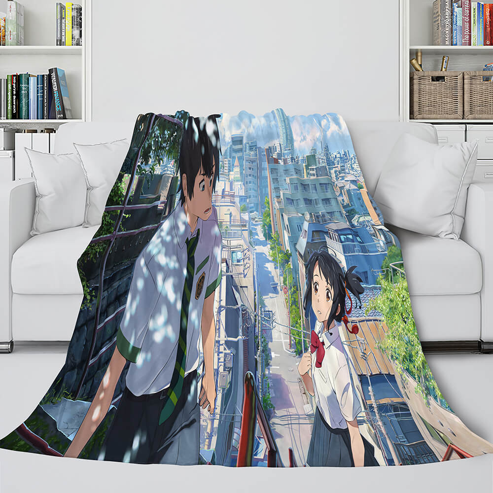 Anime Your Name Cosplay Flannel Blanket Throw (Online Order Only)