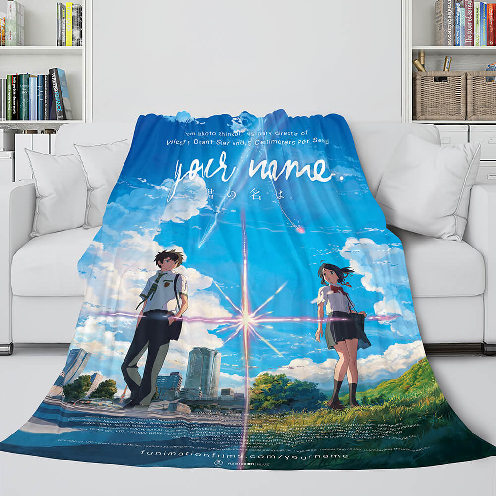 Anime Your Name Cosplay Flannel Blanket Throw (Online Order Only)