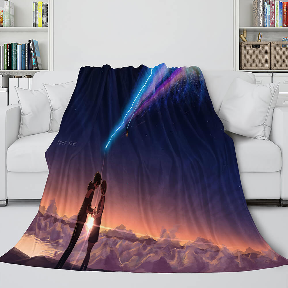 Anime Your Name Cosplay Flannel Blanket Throw (Online Order Only)