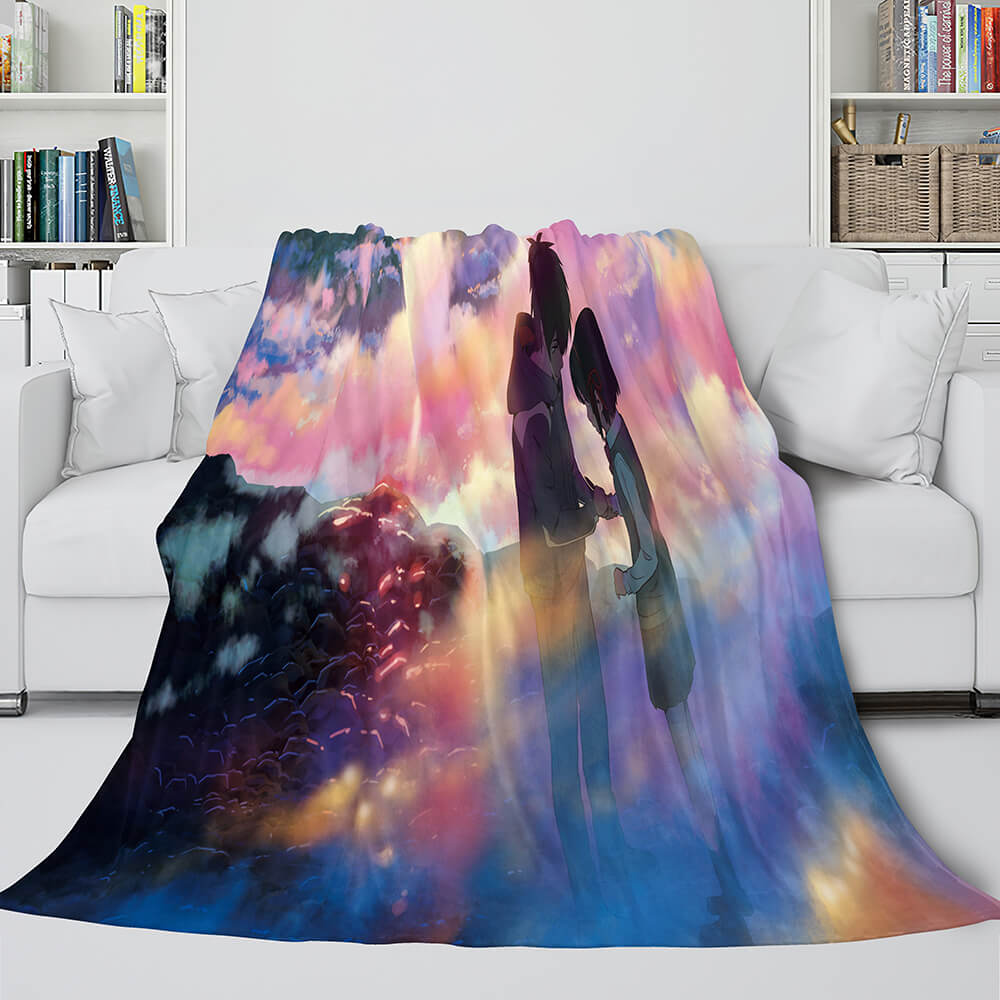 Anime Your Name Cosplay Flannel Blanket Throw (Online Order Only)