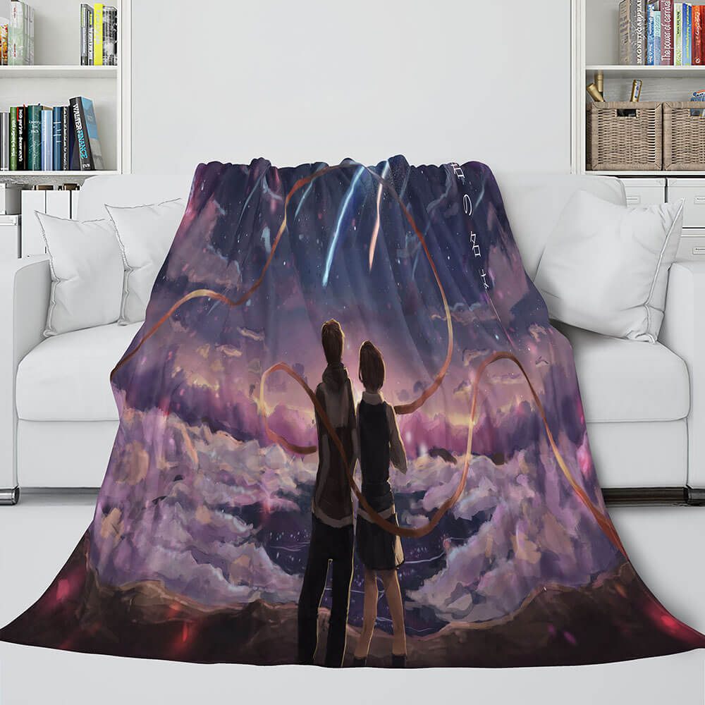 Anime Your Name Cosplay Flannel Blanket Throw (Online Order Only)