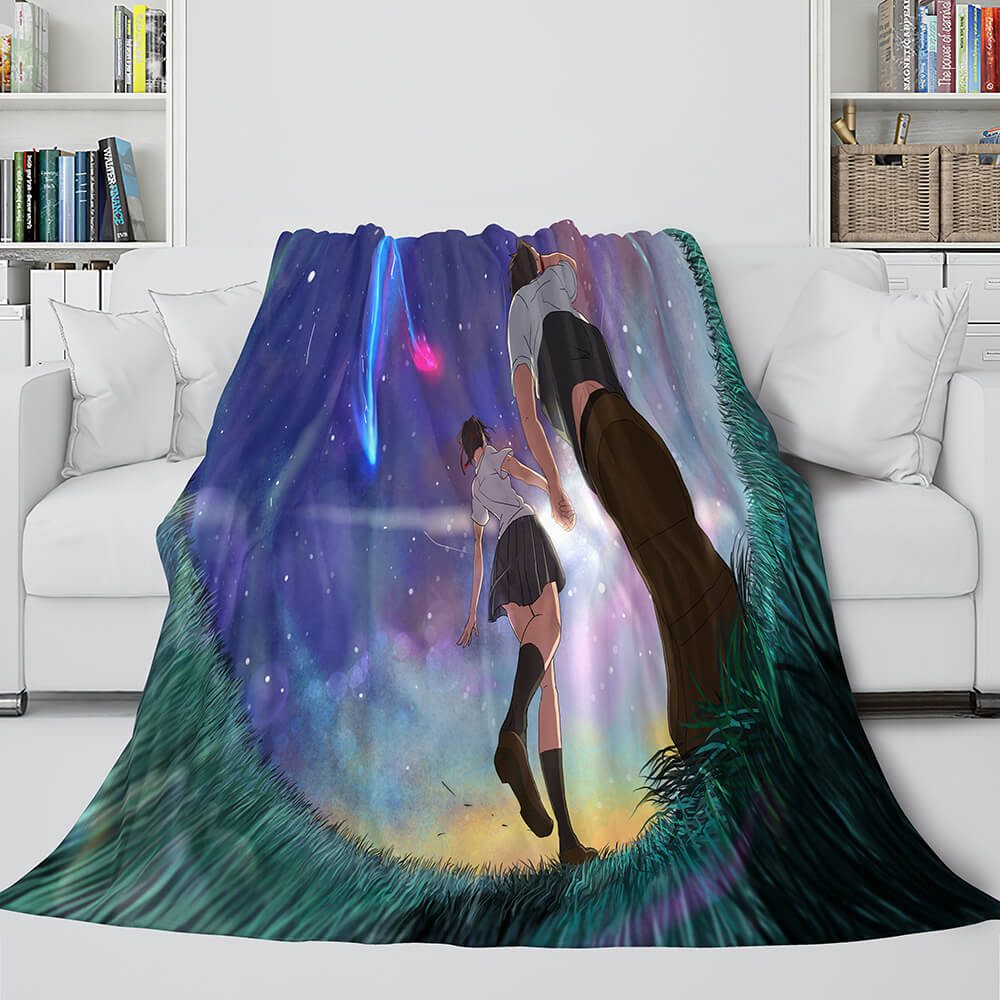 Anime Your Name Cosplay Flannel Blanket Throw (Online Order Only)