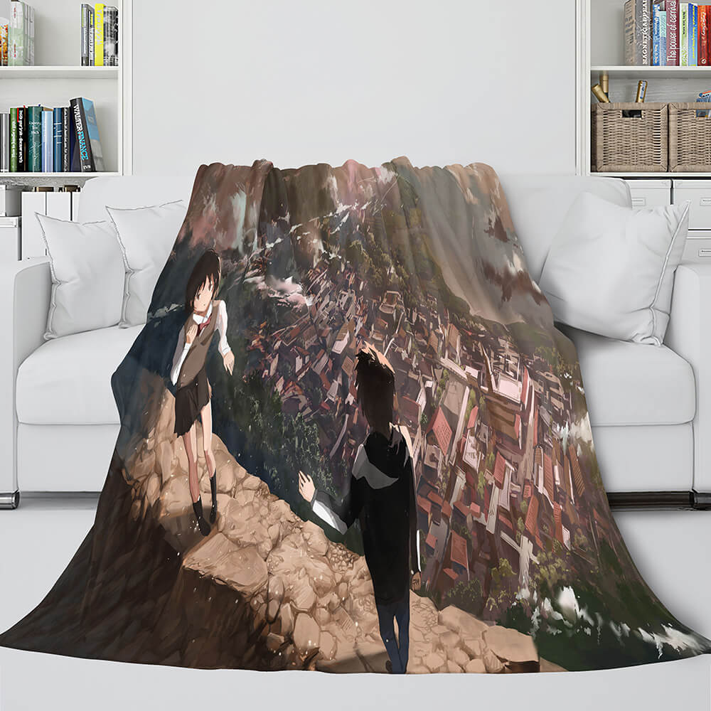 Anime Your Name Cosplay Flannel Blanket Throw (Online Order Only)