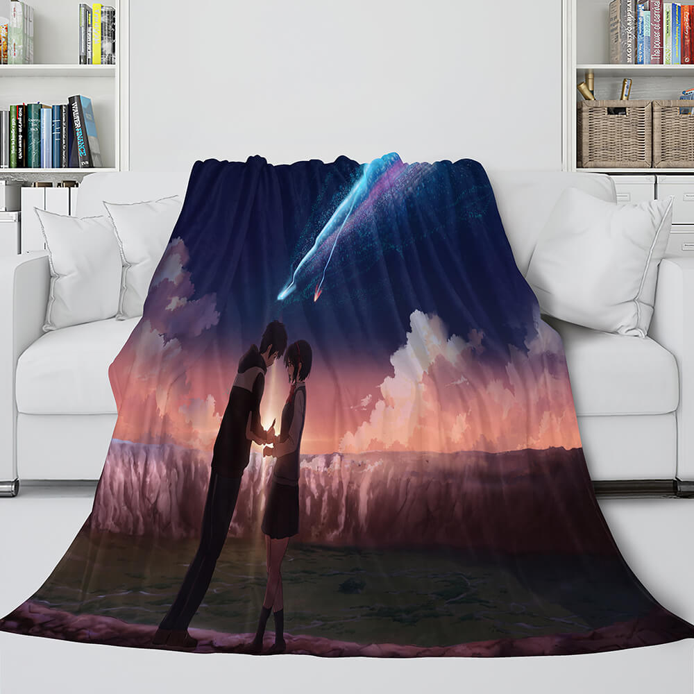 Anime Your Name Cosplay Flannel Blanket Throw (Online Order Only)